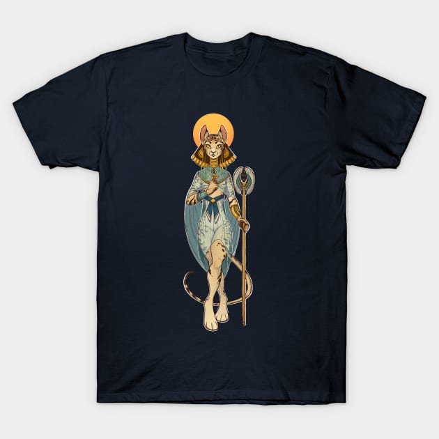 Bastet T-Shirt by ceca_art